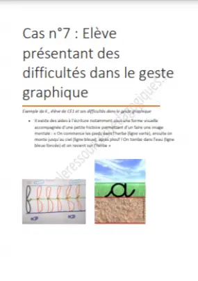 Fiche pédagogique Le geste graphique