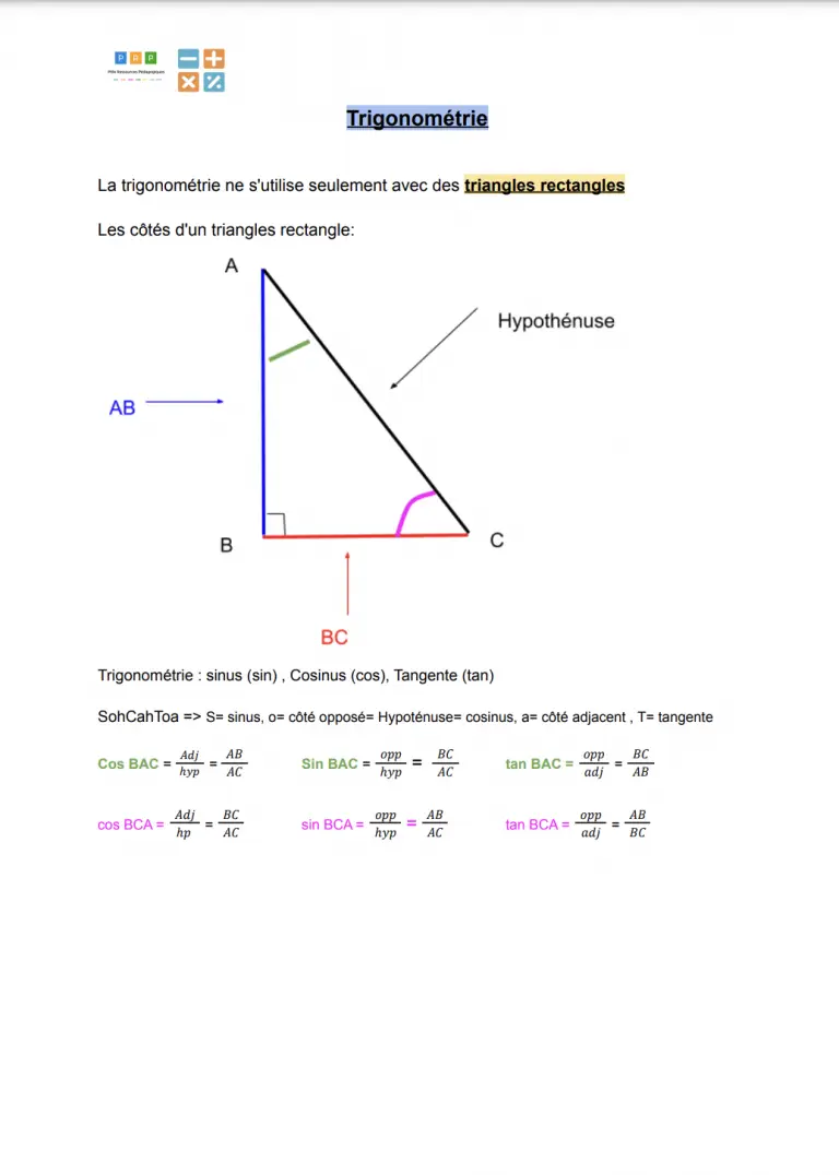 Trigonométrie