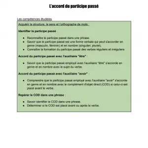 accord du participe passé exercices corrigés