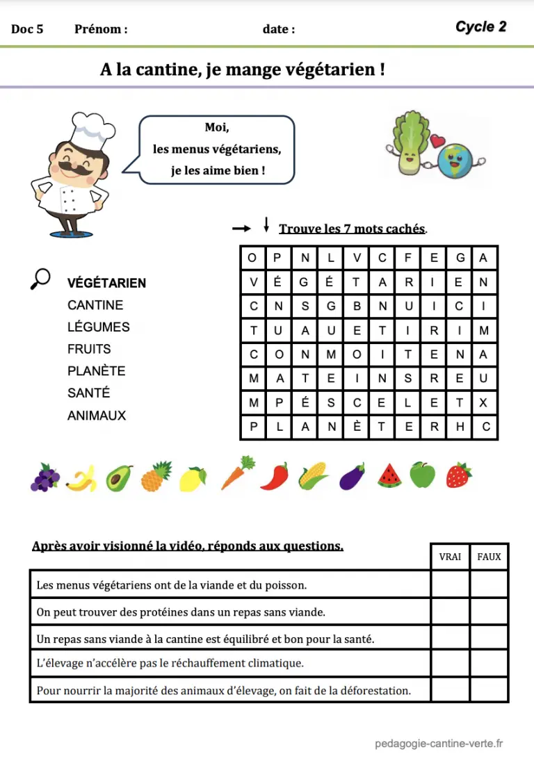 Projet pour une alimentation plus verte