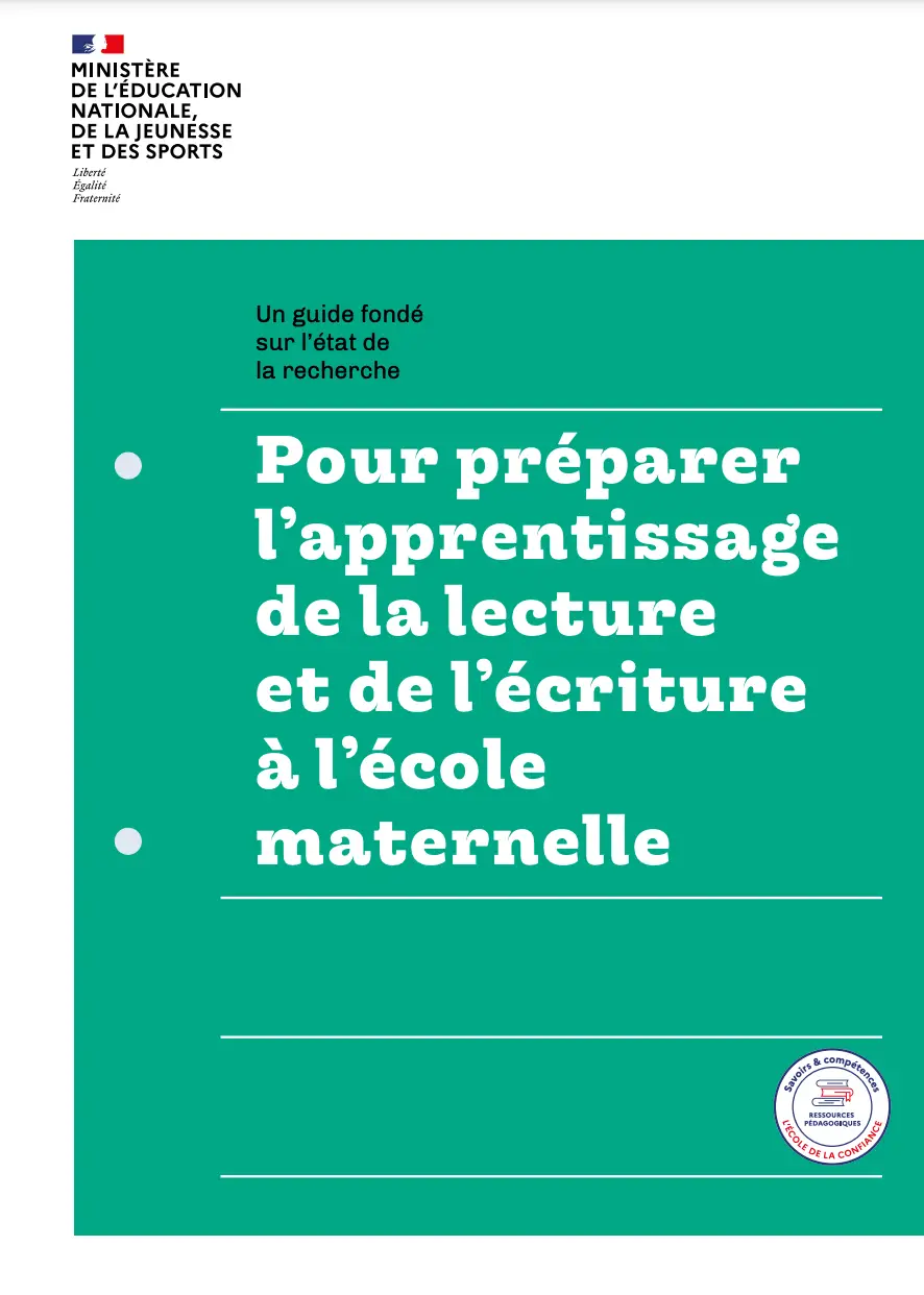 lecture écriture école maternelle