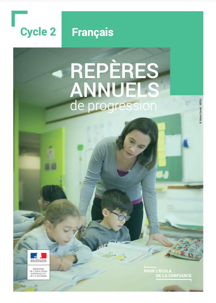 repères annuels de progression français