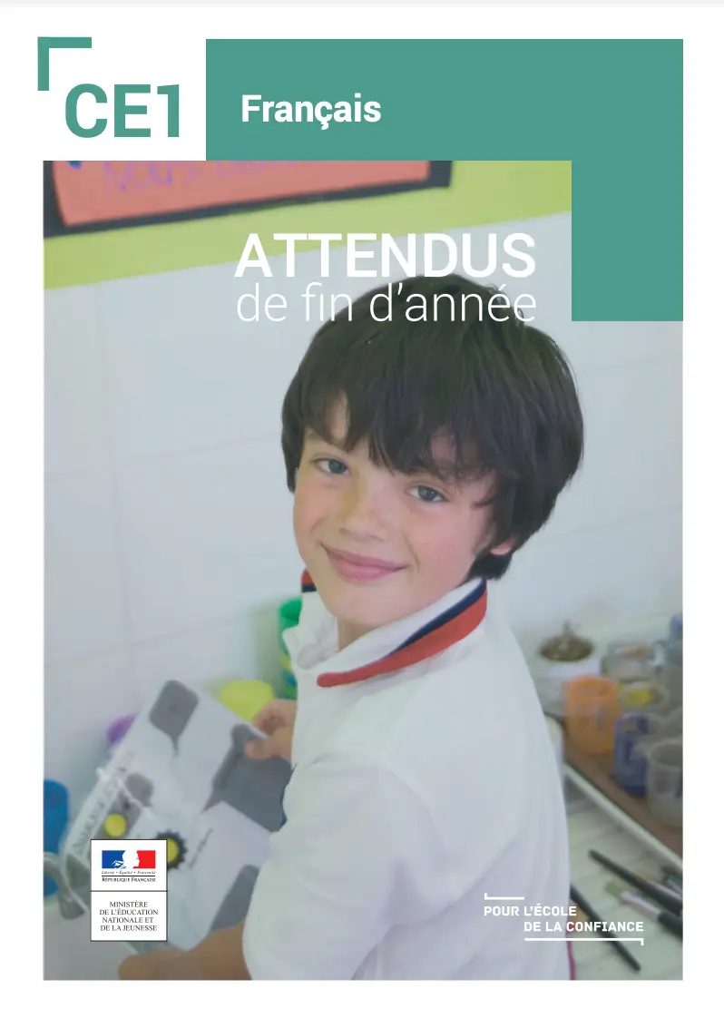 Attendus fin de ce1