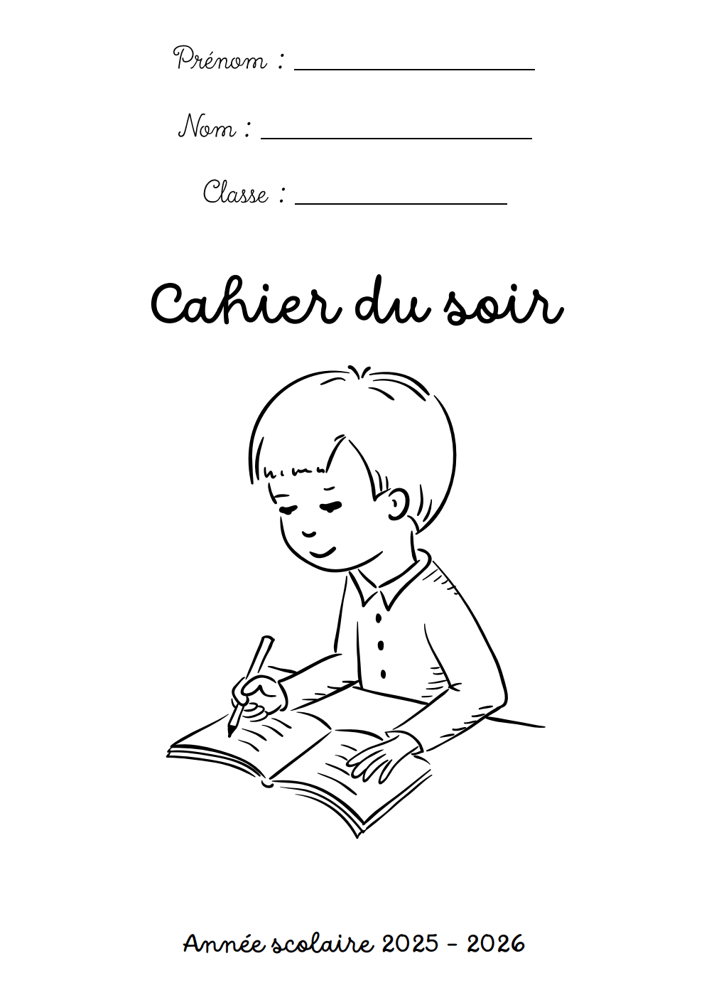 pages de garde 2025 2026