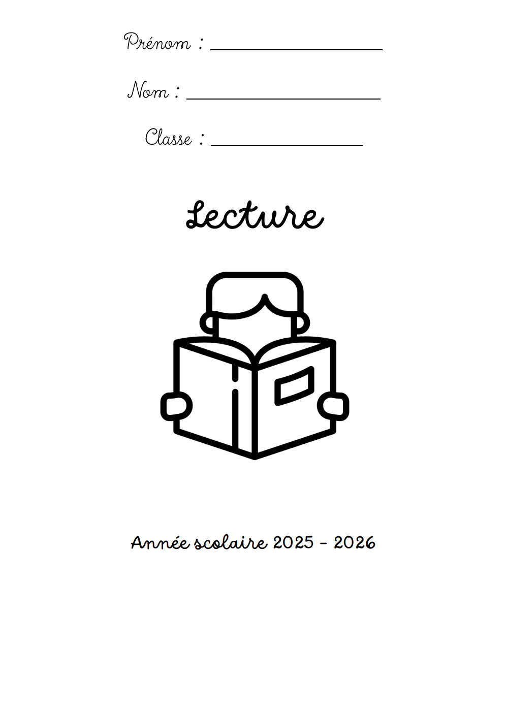 pages de garde 2025 2026