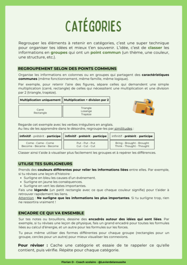 methodes apprentissage