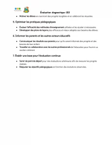 evaluation diagnostique ce2